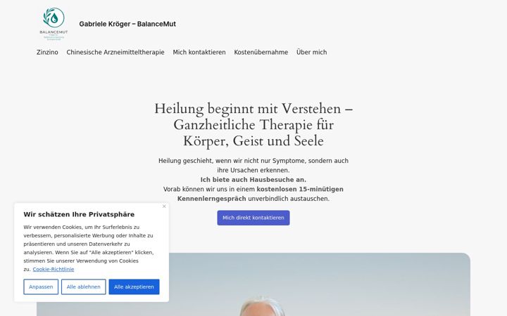 Screenshot of gabikroeger.de