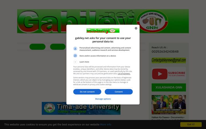 Screenshot of gabiley.net