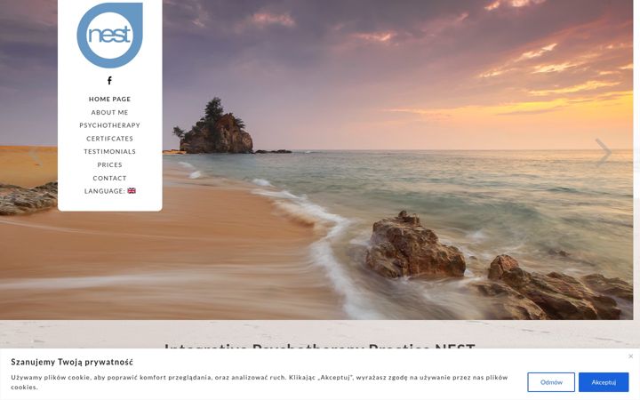 Screenshot of gabinet-nest.com