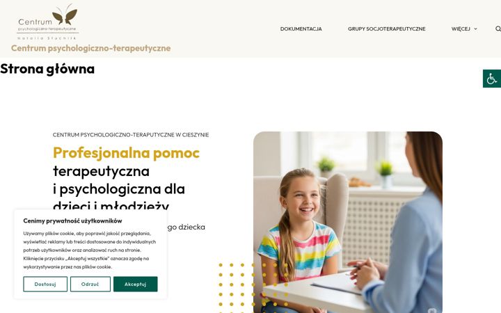 Screenshot of gabinet-terapeutyczny-nataliastuchlik.pl