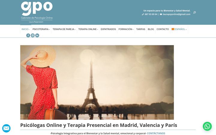 Screenshot of gabinetedepsicologiaonline.com