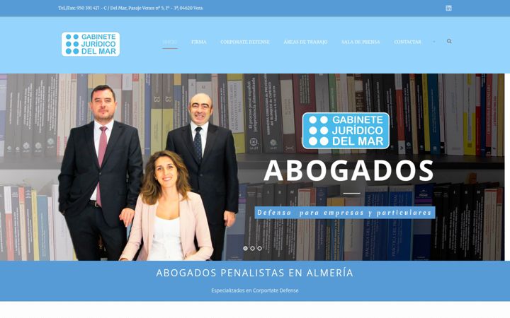Screenshot of gabinetejuridicodelmar.es