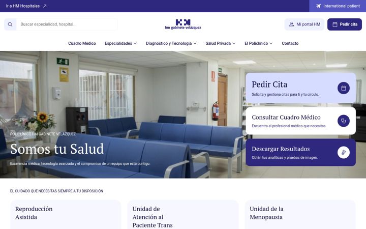 Screenshot of gabinetemedicovelazquez.com