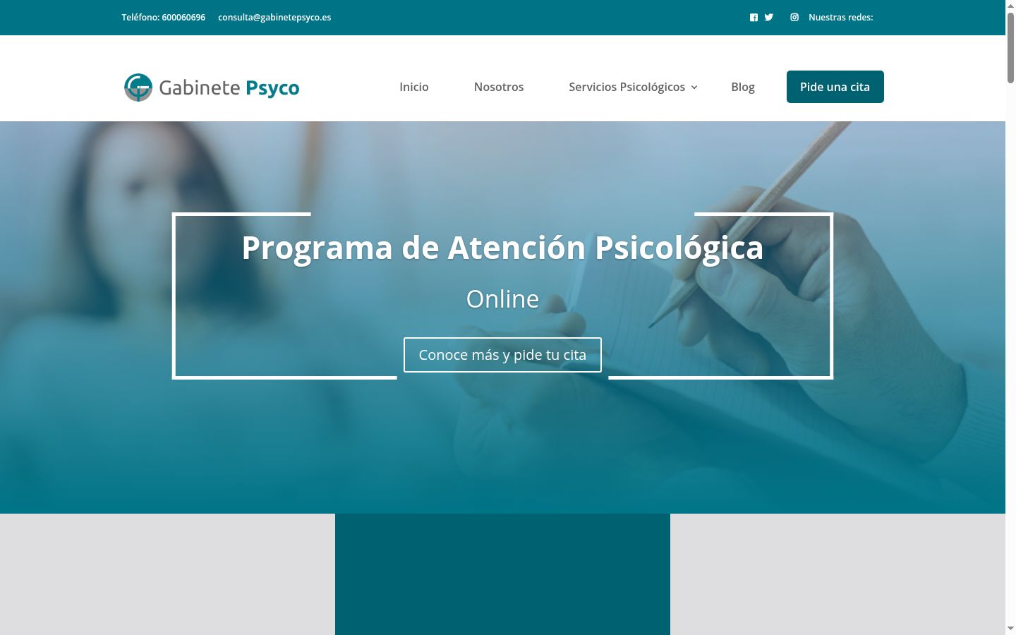 Captura de ecrã do banner de consentimento apresentado antes de qualquer interação