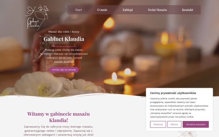 Screenshot of gabinetklaudia.pl