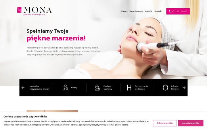 Screenshot of gabinetmona.pl