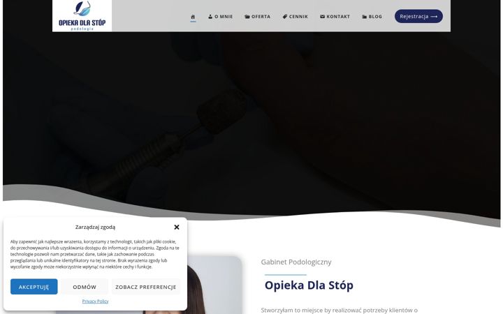 Screenshot of gabinetpodolog.pl