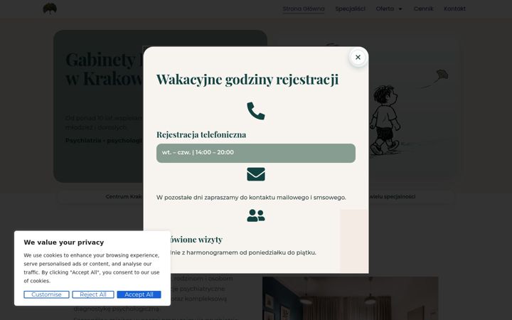 Screenshot of gabinetpomorska.pl