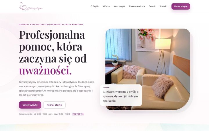 Screenshot of gabinetpsychologiczny.info.pl
