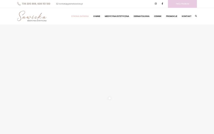 Screenshot of gabinetsawicka.pl