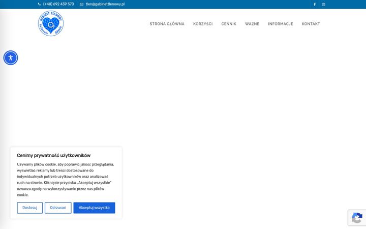 Screenshot of gabinettlenowy.pl