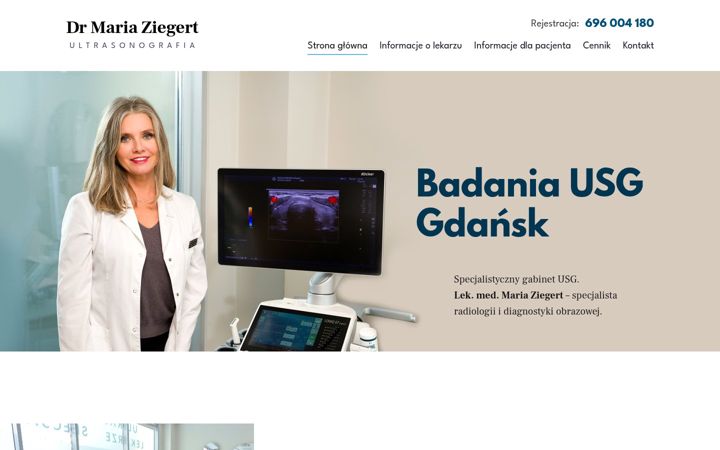 Screenshot of gabinetusg.eu