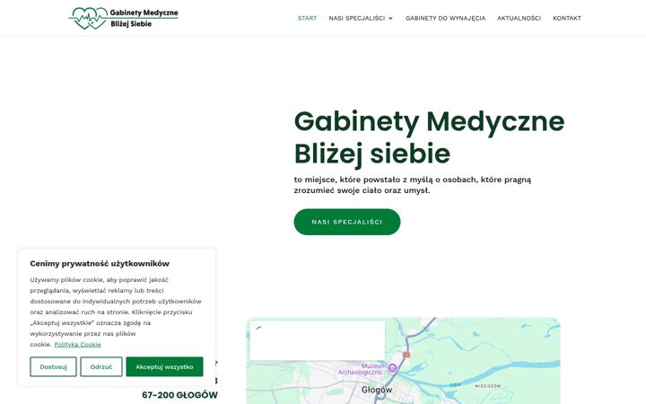 Screenshot of gabinety-blizejsiebie.pl