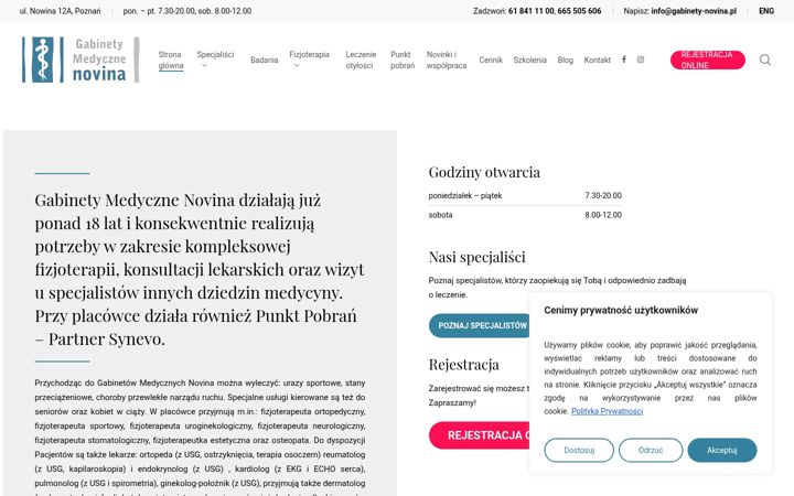 Screenshot of gabinety-novina.pl