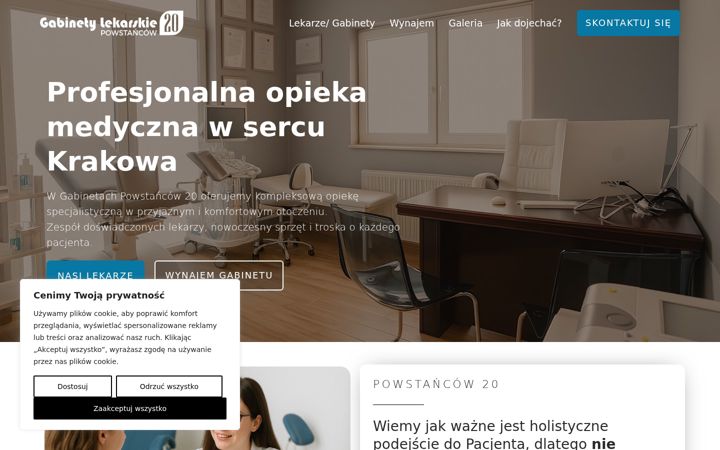 Screenshot of gabinety-powstancow20.pl