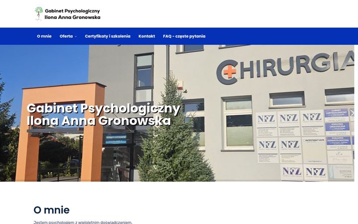 Screenshot of gabinetypsychologiczne.pila.pl