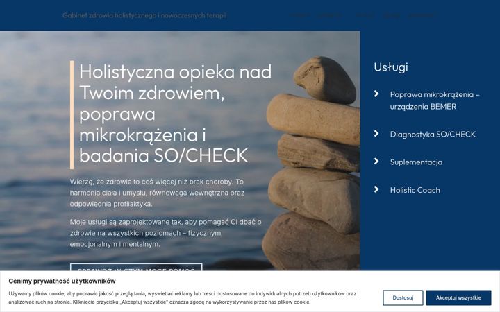 Screenshot of gabinetzdrowiaholistycznego.pl