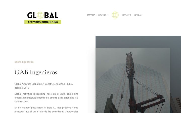 Screenshot of gabingenieros.com