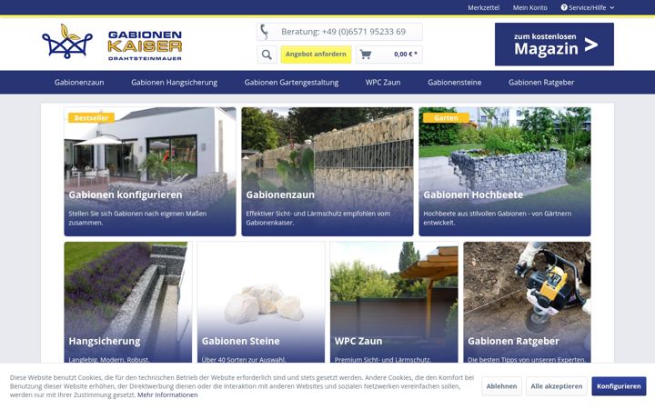Screenshot of gabionenkaiser.de