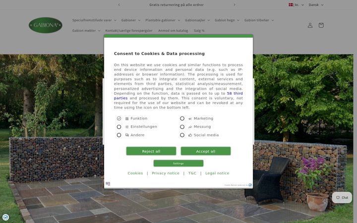 Screenshot of gabions24.com