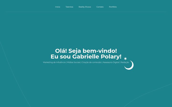 Screenshot of gabipolary.com.br