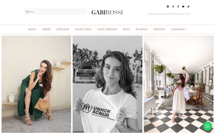 Screenshot of gabirossi.com.br