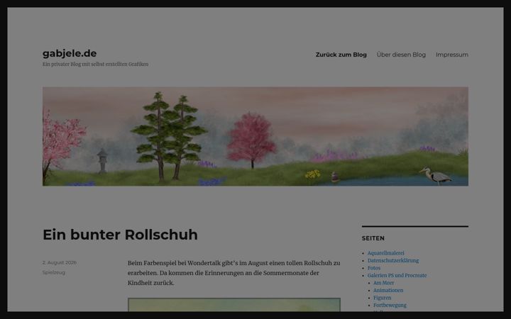 Screenshot of gabjele.de