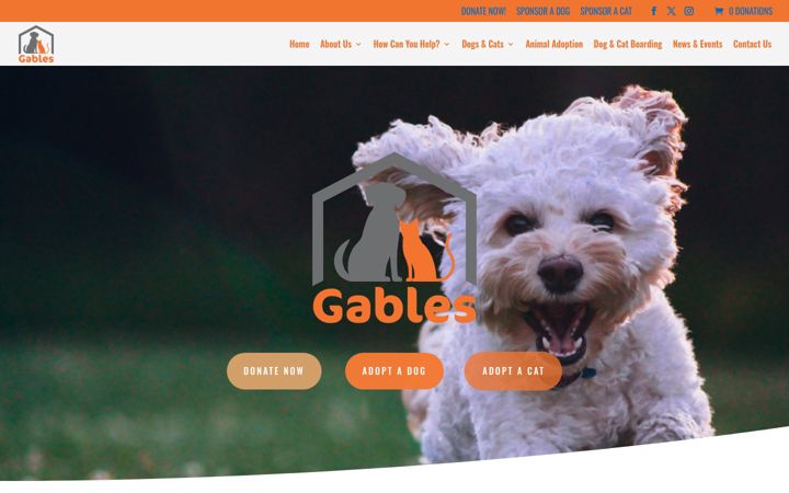 Screenshot of gables.org.uk