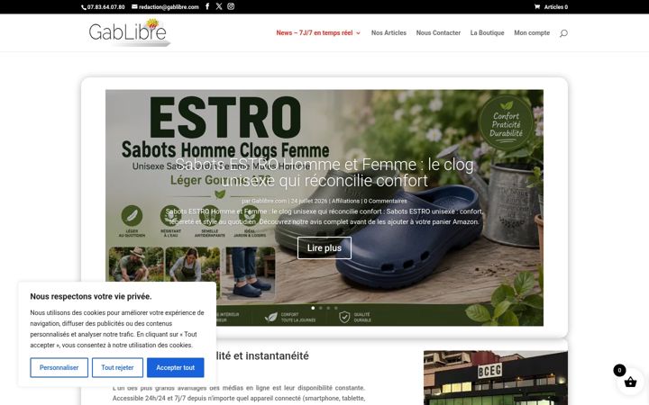 Screenshot of gablibre.com