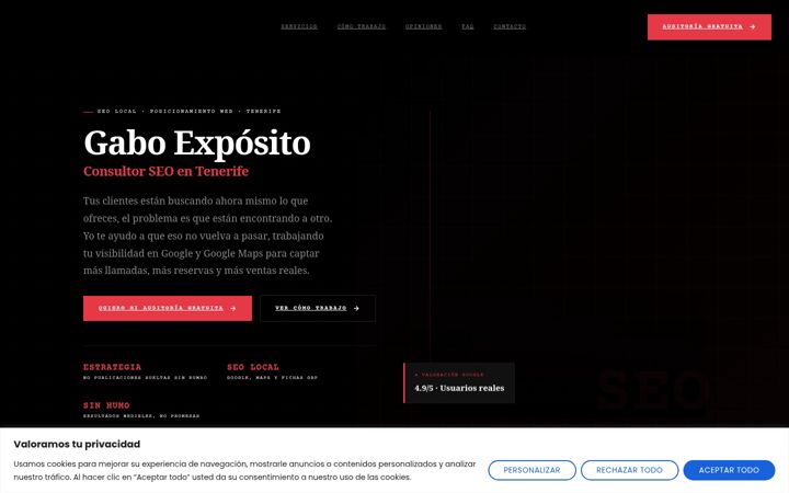 Screenshot of gaboexposito.es
