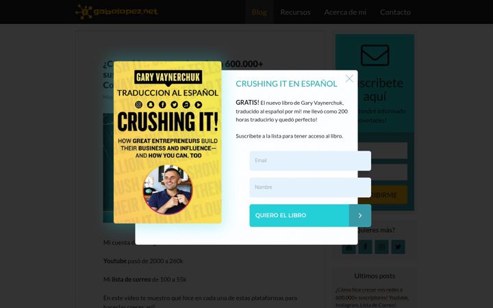 Screenshot of gabolopez.net