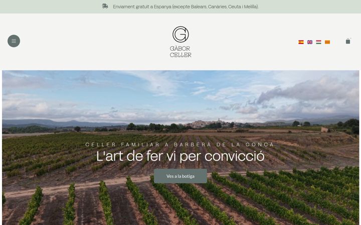 Screenshot of gaborceller.com