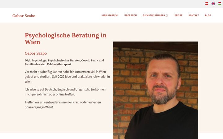 Screenshot of gaborszabo.at