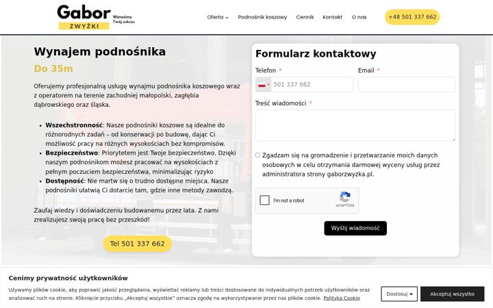Screenshot of gaborzwyzki.pl