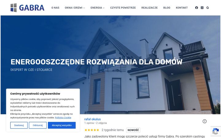 Screenshot of gabra.com.pl