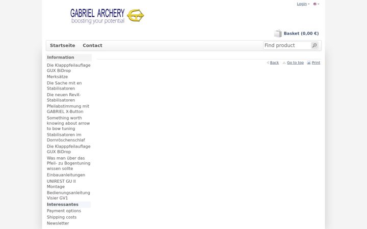 Screenshot of gabriel-bogensport.de