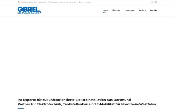 Screenshot ta' gabriel-elektrotechnik.de