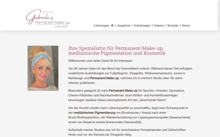 Zrzut ekranu gabriela-permanent-beauty.de