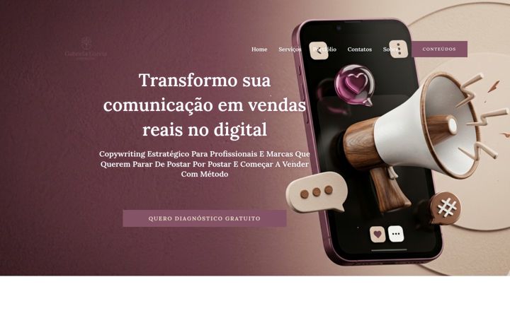 Screenshot of gabrielagarciacopy.com.br