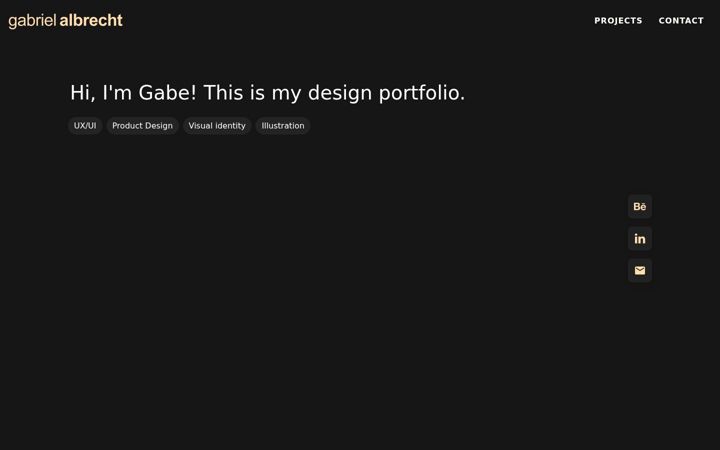 Screenshot of gabrielalbrecht.com