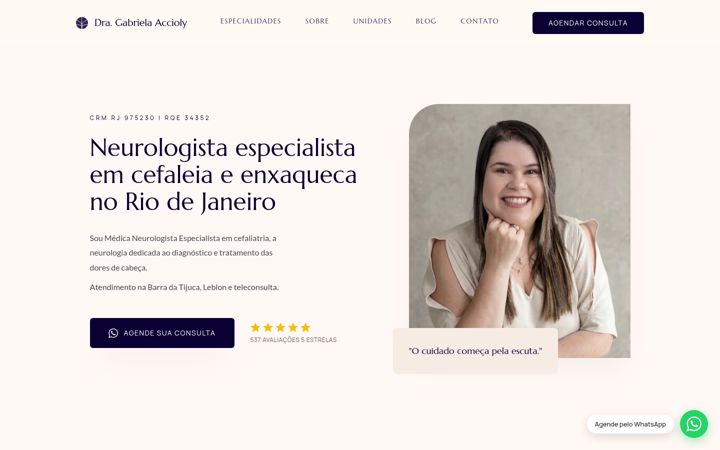 Screenshot of gabrielaneuro.com