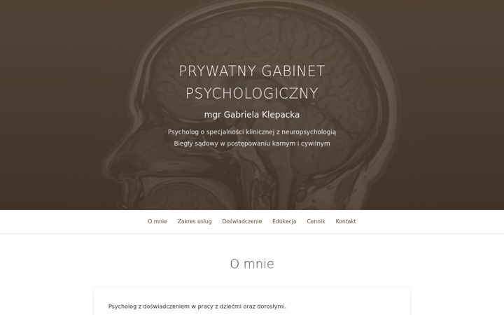 Screenshot of gabrielapis.pl