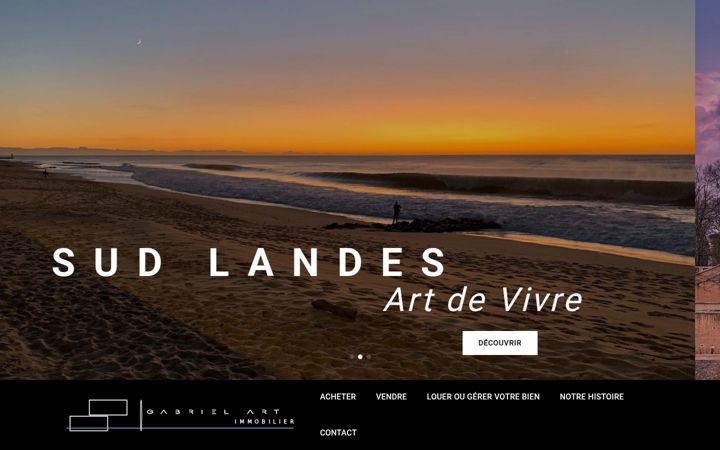 Screenshot of gabrielartimmobilier.com