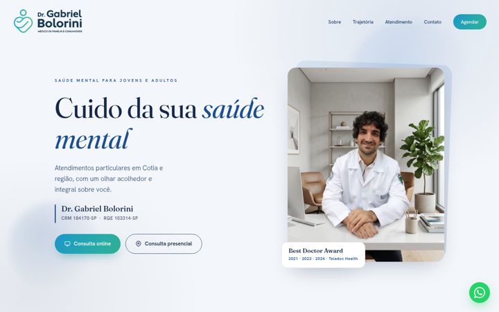 Screenshot of gabrielbolorini.com.br