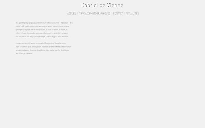 Screenshot of gabrieldevienne.com