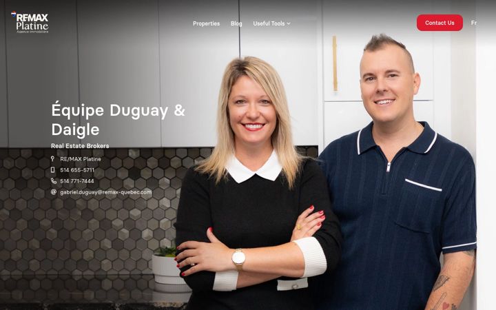 Screenshot of gabrielduguay.com
