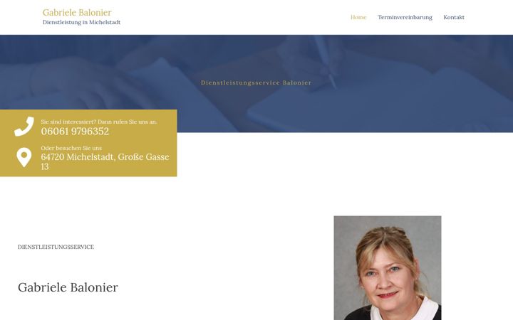 Screenshot ta' gabriele-balonier.de