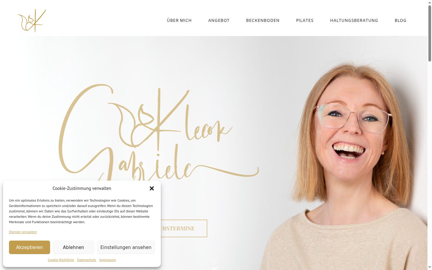 Screenshot des Einwilligungsbanners vor jeglicher Interaktion