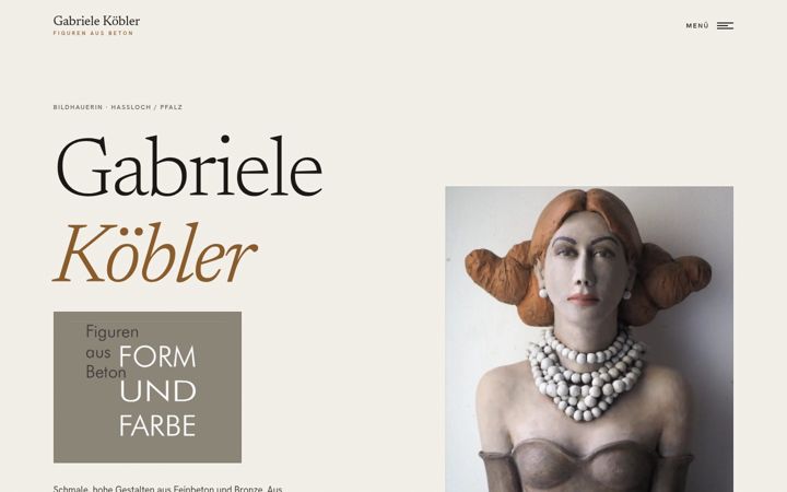 Screenshot ta' gabriele-koebler.de