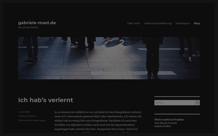 Screenshot of gabriele-mast.de